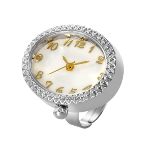 Oval Ring Watch - Metallic