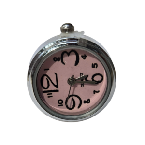 Chic Designer Pink Dial Ring Watch