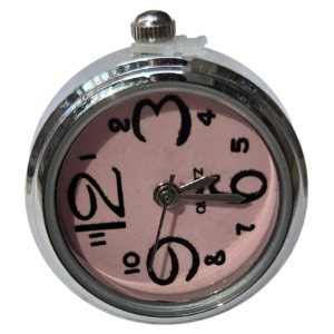 Chic Designer Pink Dial Ring Watch