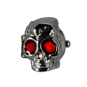 Chrome Skull (Red Eyes) Ring Watch